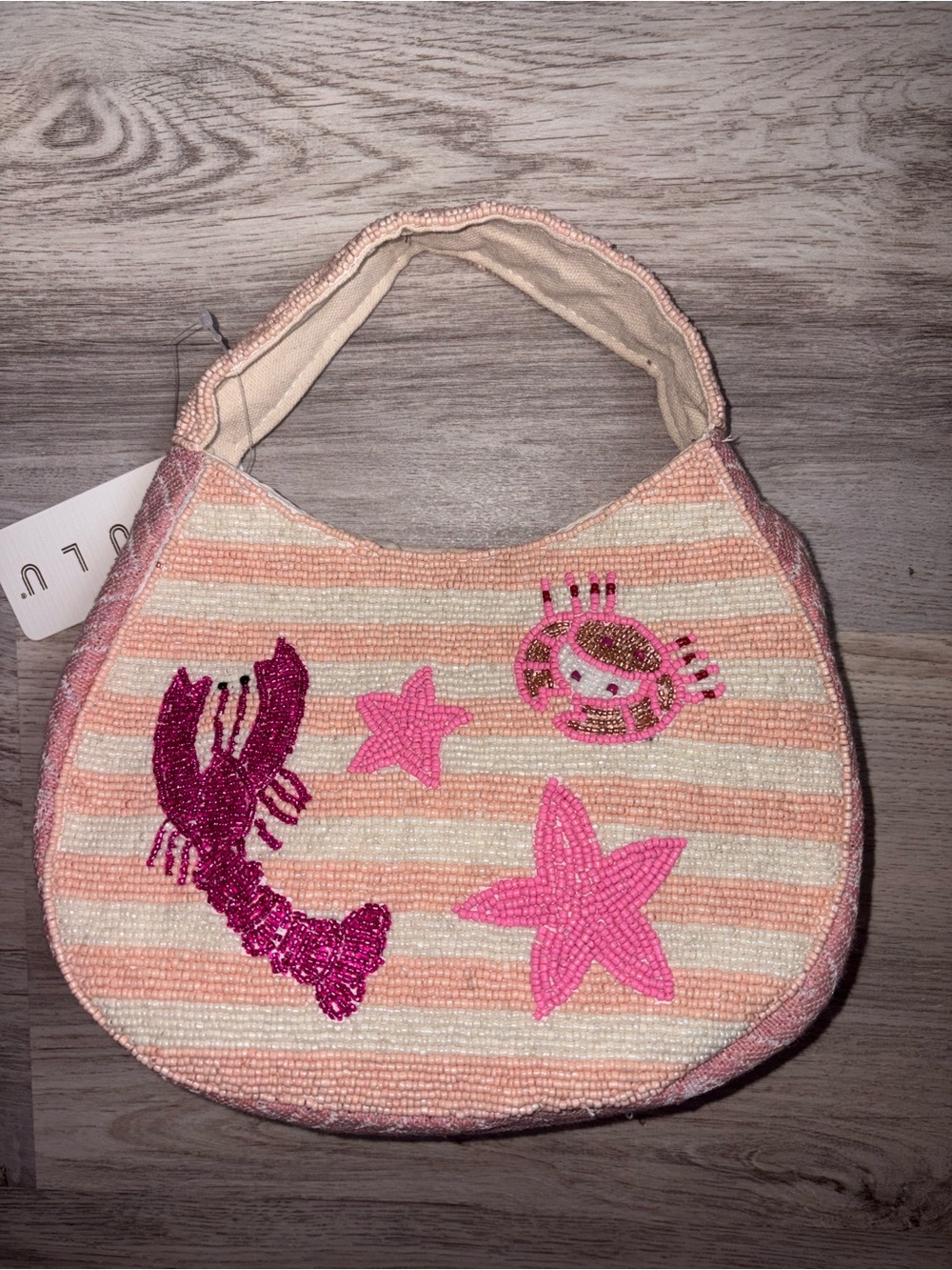 Viral Coastal Beaded Small Handbag NWT Lulu